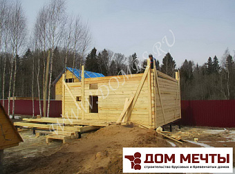 Баня 7х7 из бруса 150х150 мм в Клину