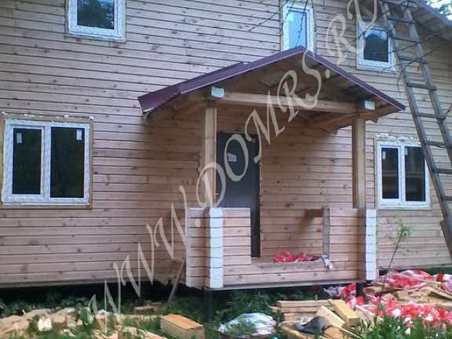 Отделка дома из профилированного бруса